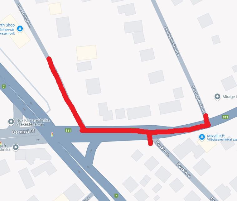 Gázvezeték-felújítási munkálatokhoz kapcsolódó forgalomkorlátozás lép életbe nyár végéig a Berényi úton